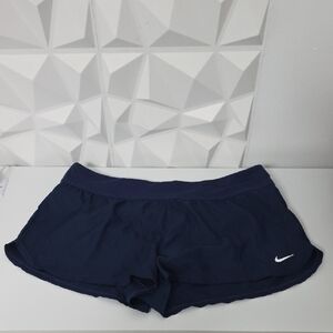 NWT Nike Women's Dark Blue Swim Or Athletic Shorts - Size Large